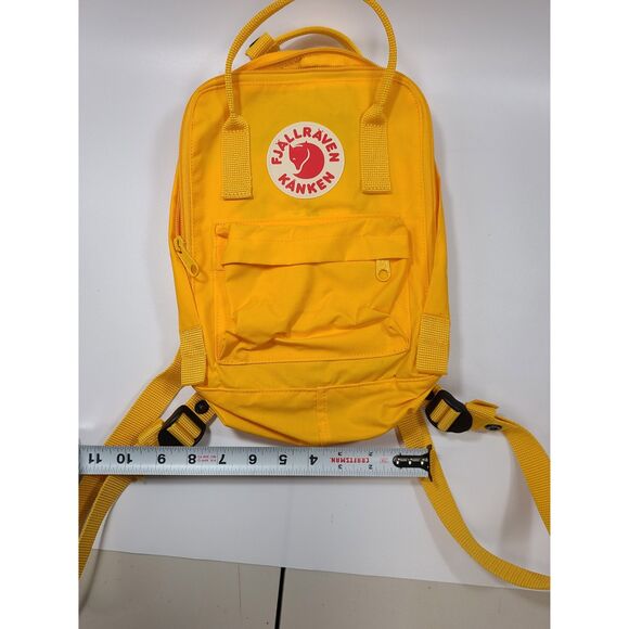 NEW Fjallraven Kanken Mini Backpack Sun Yellow Lightweight Nylon - Picture 6 of 7